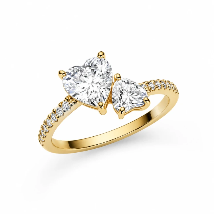 Pierścionek MI AMOR promise ring srebro 925 (złoty)