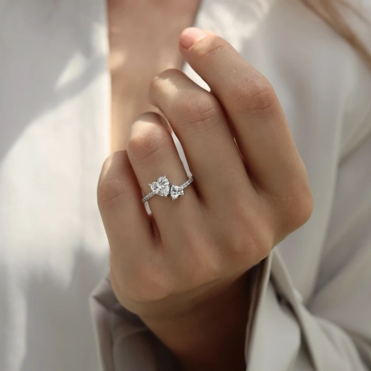 Pierścionek MI AMOR promise ring srebro 925 (srebrny)