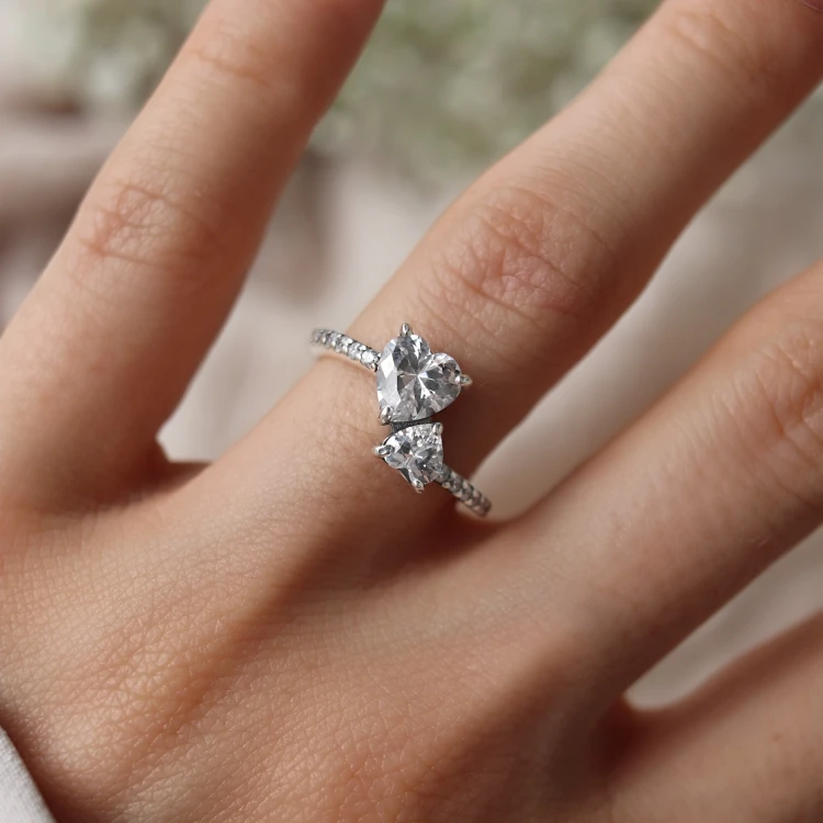 Pierścionek MI AMOR promise ring srebro 925 (srebrny)