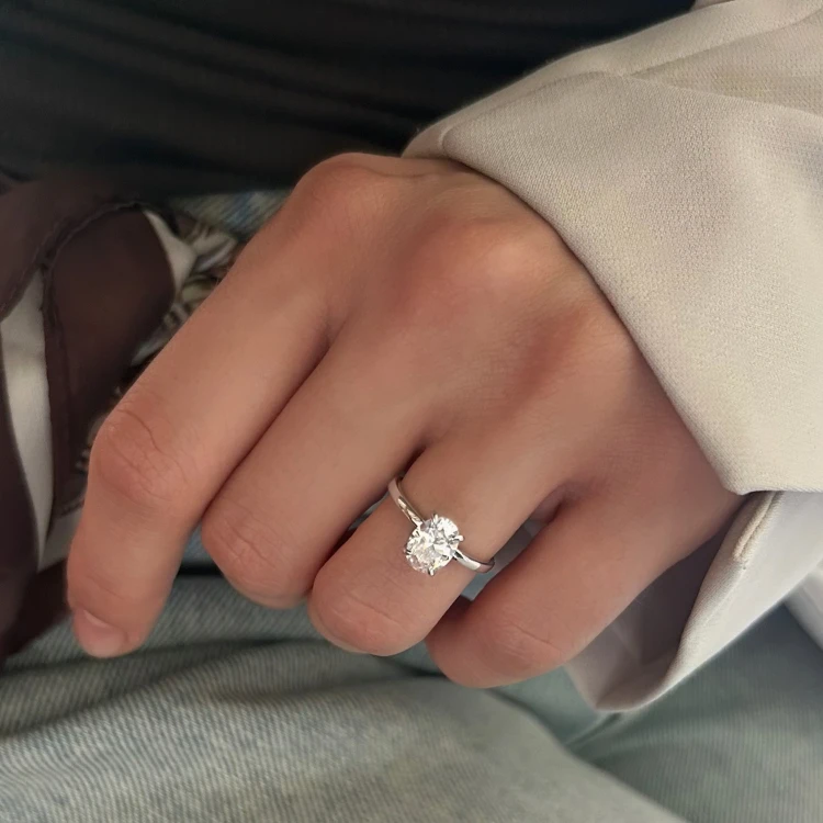 Pierścionek DREAM 1ct promise ring srebro 925 (srebrny)