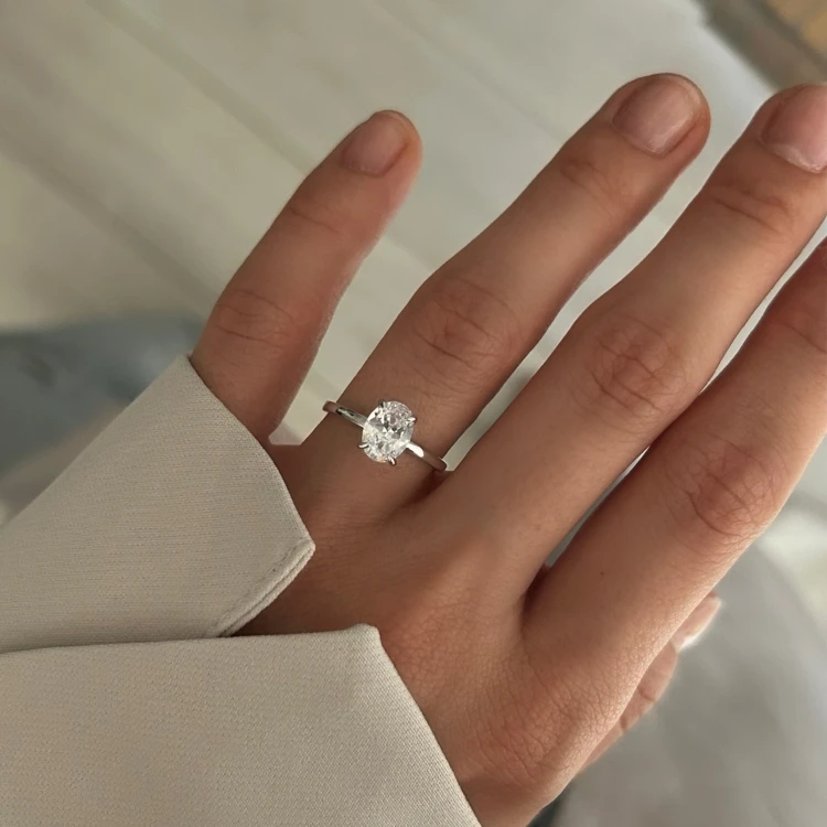 Pierścionek DREAM 1ct promise ring srebro 925 (srebrny)