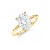 Pierścionek DREAM 1ct promise ring srebro 925 (złoty)