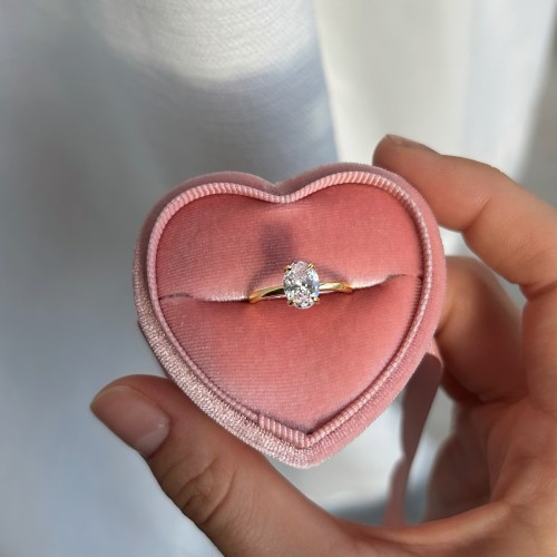 Pierścionek DREAM 1ct promise ring srebro 925 (złoty)