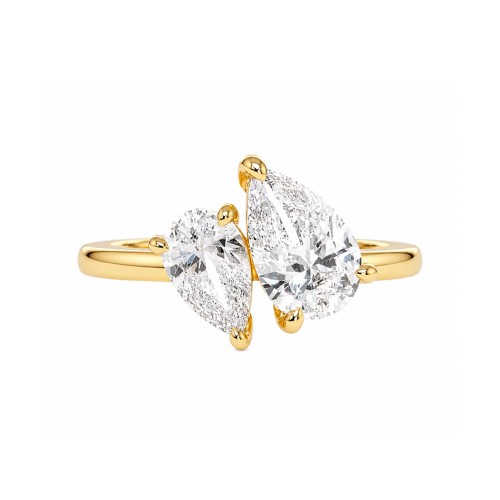 Pierścionek AURORA w stylu old money srebro 925 pozłacany 14k